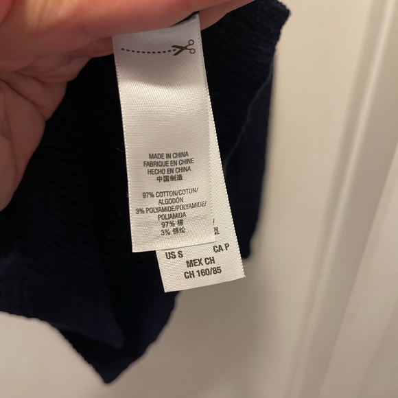 Juicy Couture. Woman’s sm cardigan navy blue with colourful stripes. Cotton - Picture 5 of 7